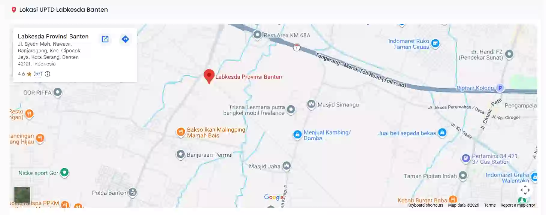 Peta Lokasi